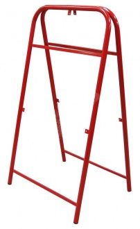 Каркас штендер арочный 1,2  прямоугольный, красный - фото, изображение, картинка