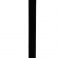 Стойка ограждения сталь с мет. ушками (черная) - фото, изображение, картинка