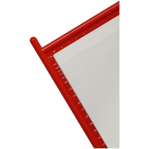 Перекидная система настенная 10 рамок (Красный) - фото, изображение, картинка